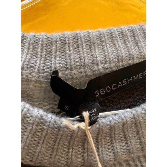 360Cashmere Persia Sweater Womens S Misty Blue Cashmere Pullover Crew Neck NWT - Picture 5 of 12